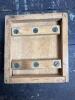 Antique-Style Wooden Butter Mold Press with Flower Motif - 4