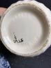 Blue and White Staffordshire-Style Teapots and Plates - 10