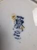 Blue and White Staffordshire-Style Teapots and Plates - 11
