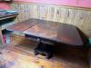 Drop-Leaf Pedestal Table in the Empire Style - 2