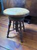 Antique-Style Wooden Adjustable Piano Stool