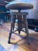 Antique-Style Wooden Adjustable Piano Stool - 2