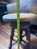 Antique-Style Wooden Adjustable Piano Stool - 4