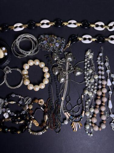 Costume Jewelry Bracelets and Necklaces Assortment