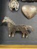 Assorted Animal Brooches and Pins, Engraved Metal and Mixed Materials - 2
