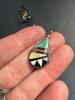 Sterling Silver Brooches, Zuni Pendant, and Silver Ring - 4