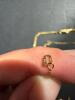 14K Gold Chains, Earring, and Cross Pendant - 4
