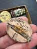 Hand-Painted Ceramic Brooch with Building Scene - 10