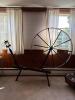 Early American-Style Wooden Great Wheel Spinning Wheel