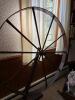 Early American-Style Wooden Great Wheel Spinning Wheel - 2
