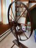 Early American-Style Wooden Great Wheel Spinning Wheel - 9