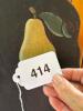 Painted Pear Motif Wall Box in Folk Art Style - 8