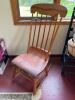 Antique Windsor-Style Wooden Rocking Chair