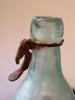 Antique Embossed Aqua Glass Bottles - 4