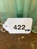 Antique Embossed Aqua Glass Bottles - 9