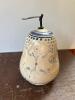 Decorative Stoneware Pear with Metal Leaf Finial - 2