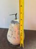 Decorative Stoneware Pear with Metal Leaf Finial - 4