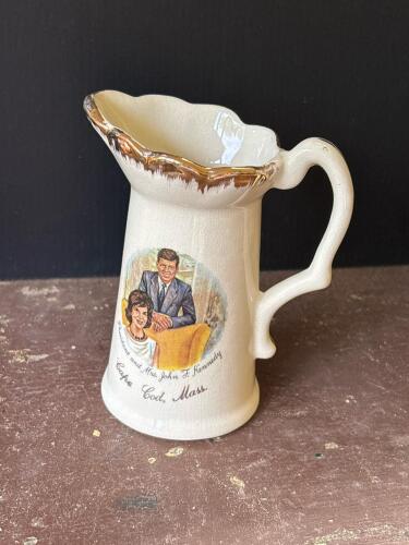 Commemorative Ceramic Pitcher With Kennedy Portrait