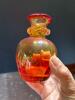 Hand-Blown Amberina-Style Art Glass Vase - 2
