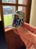 Silverplate and Blue Glass Condiment Set - 4