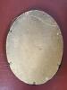 Oval Sacred Heart Religious Print in Brass Frame - 4