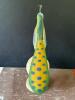 Hand-Painted Folk Art Bird Sculpture on Pedestal Base - 2