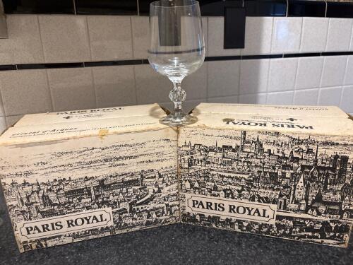 Paris Royal Cristal d'Arques Lead Crystal Stemware Glasses