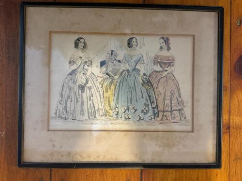 Vintage Framed Fashion Print