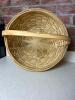Woven Wood Basket with Handle - 2