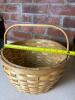 Woven Wood Basket with Handle - 4