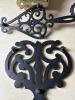 Cast Iron English Trivets and Brass Match Holder, Mid-20th Century - 3