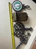 Cast Iron English Trivets and Brass Match Holder, Mid-20th Century - 5