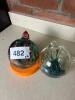 Pair of Handblown Glass Art Ornaments - 4
