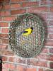 Woven Basket with Felt Bird Decoration