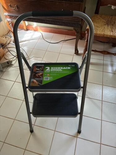 Easy Reach 2-Step Highback Stool