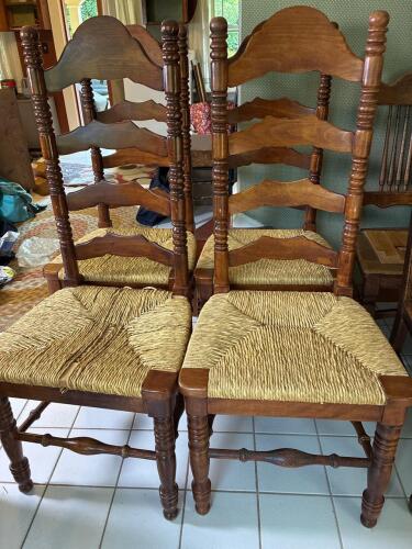 Mid-Century Modern Table (Kent Coffey?) and Chairs (4)
