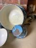 Blue and White Enamelware Lot - 5