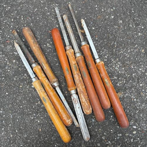 Vintage Craftsman Wood Turning Chisels