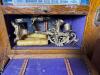 Religious Altar Cabinet with Piet&agrave; Statue and Limoges Plate - 3