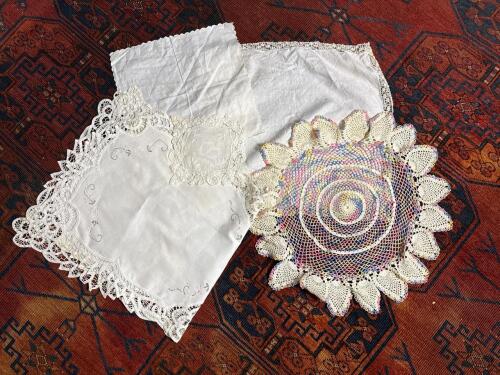 Handmade Lace and Crochet Doilies and Table Linens