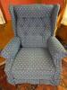 Blue Upholstered Recliner in Traditional Style - 2