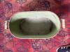 Oval Painted Metal Tub with Cherub Motif - 2