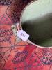 Oval Painted Metal Tub with Cherub Motif - 8