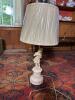 Figural Table Lamp With Cherub and Violinist Motif