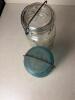 Ball Ideal Clear and Blue Glass Canning Jars with Wire Bails - 3