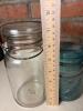 Ball Ideal Clear and Blue Glass Canning Jars with Wire Bails - 7
