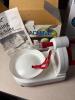Kitchen Storage Container, Wine Glasses, Red Jar, Apple Peeler - 4