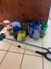 Household Cleaning and Pest Control Supplies with Grabbers