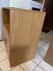 Small Oak-Style Cabinet with Double Doors and Brass Handles - 2