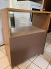 Small Oak-Style Cabinet with Double Doors and Brass Handles - 3